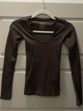 FP Intimately Contour Brown Long Sleeve - M/L